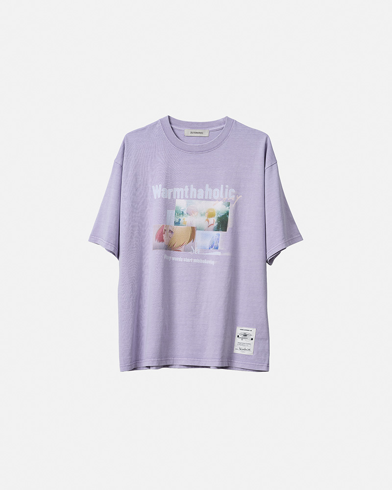 ずっと真夜中でいいのに。Pain Give Form Tee　tシャツ　紫　L Pain Give Form Tee (Lavender Purple) - ZUTOMAYO MART